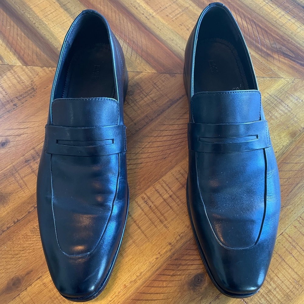 Hugo Boss Men highline leather loafers